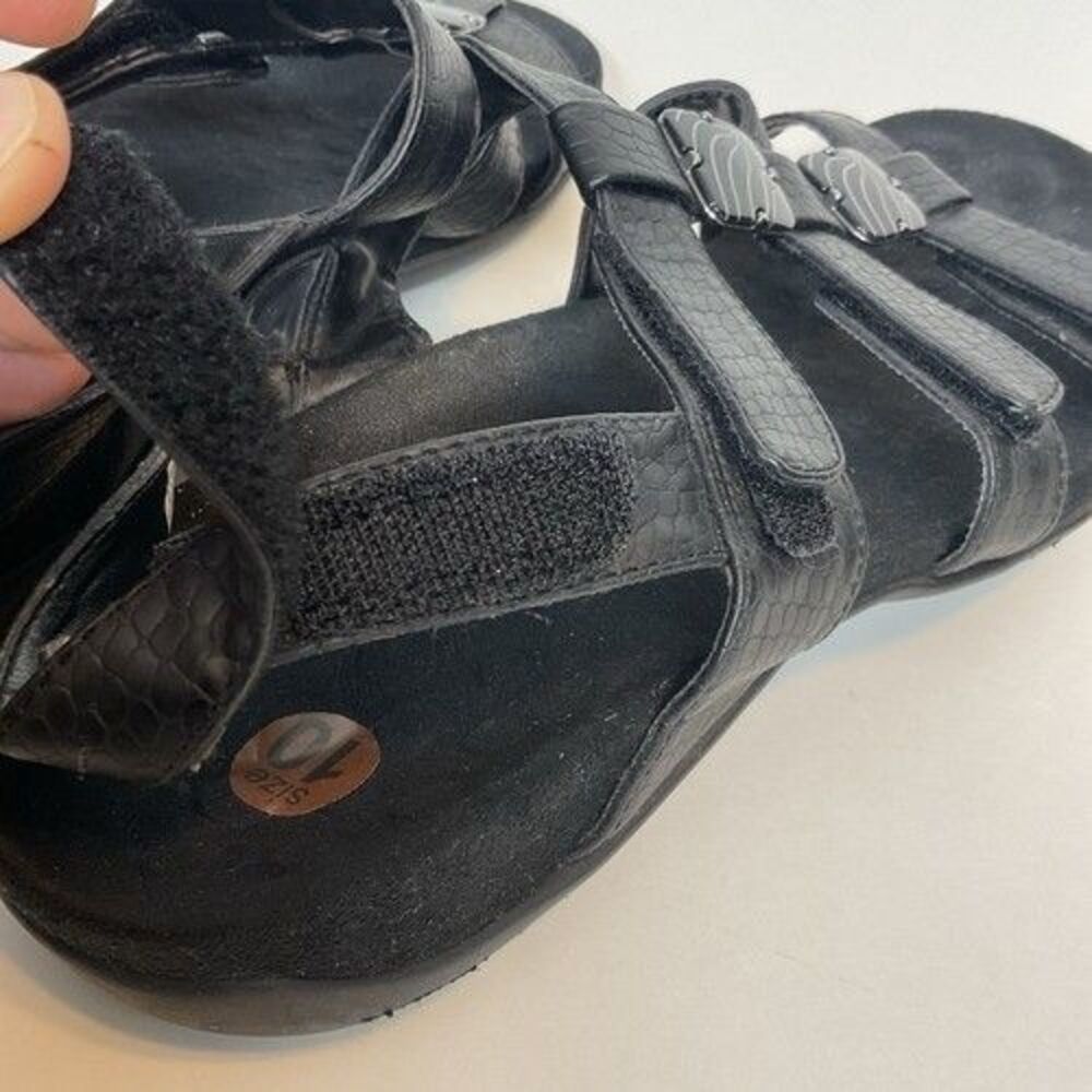 Vionic Amber Black Strappy Adjustable Comfort San… - image 4